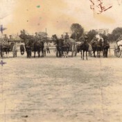 Feldpost. 1. Weltkrieg 14/18. Mit Kreuz markiert: Mathias Schick * 1886 Nöthen, En de Jass. Fahrt über die Wolga, Russland