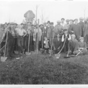 Arbeiten am Neuen (jetzigen) Friedhof