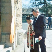 Pfarrer Klein und Brudermeister Heinz Kastert